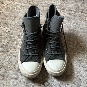 Converse Allstar Women’s Gray Shoes, Size 7.5